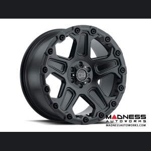 Jeep Custom Wheels (1) - Black Rhino - 17 x 9.5 - Cog - Matte Black 